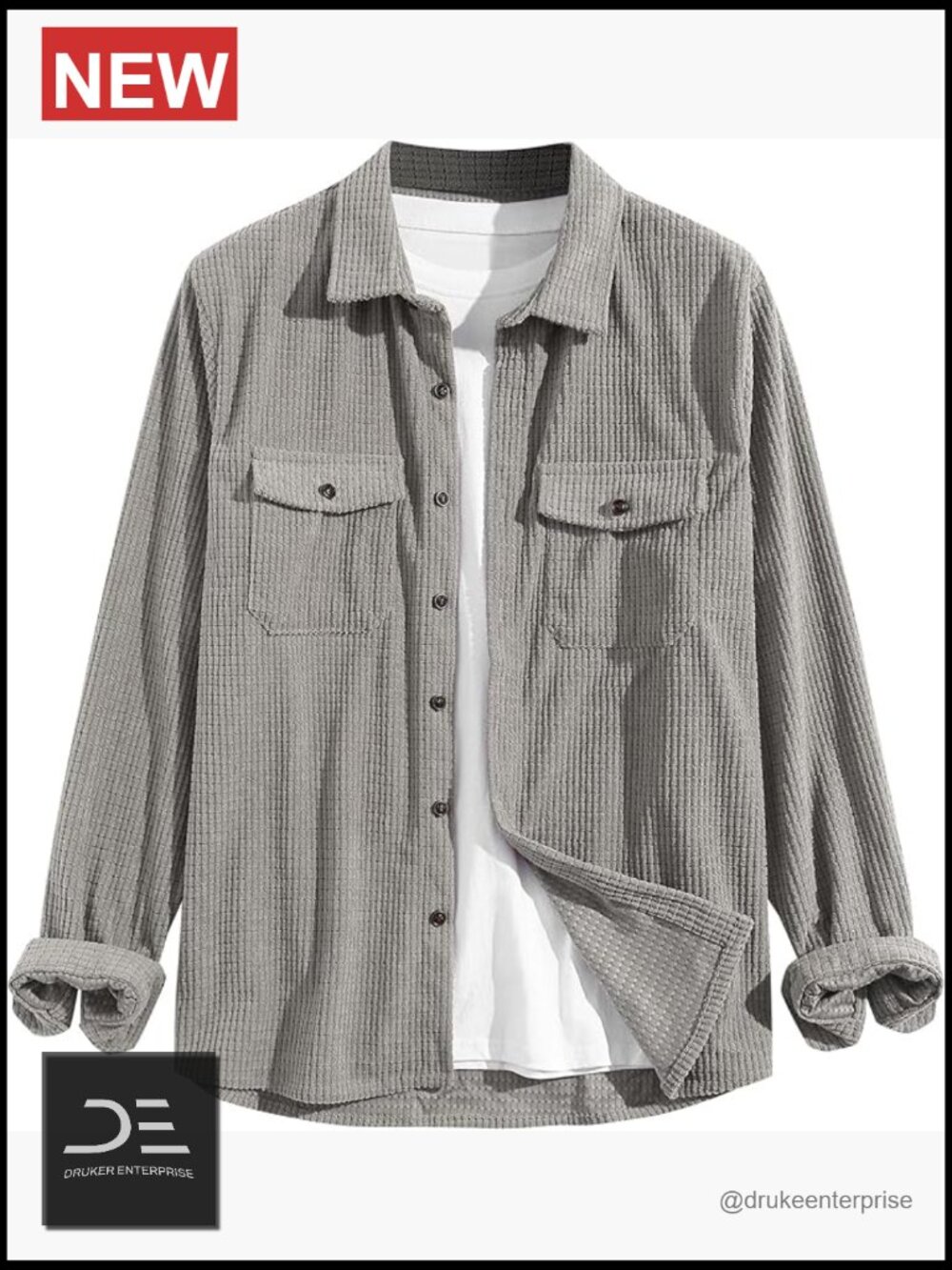Long Sleeve Plaid Button Down Flannel Shirt Jacket
